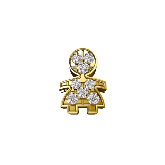 Charm Donna Oro Donna Elements in Oro giallo Diamante ECF10372.003 - ECF10372.003